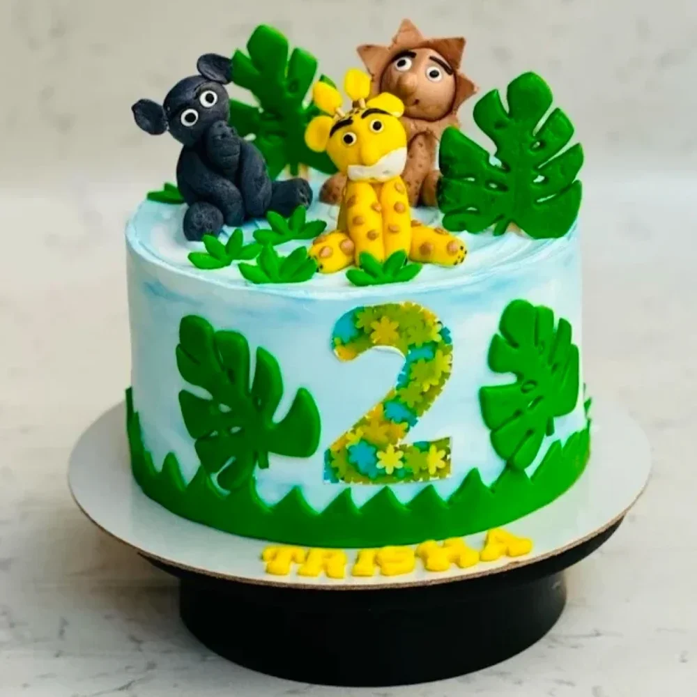 Jungle Safari Theme Birthday Cake - Food & Agriculture by Shubhs Fusion