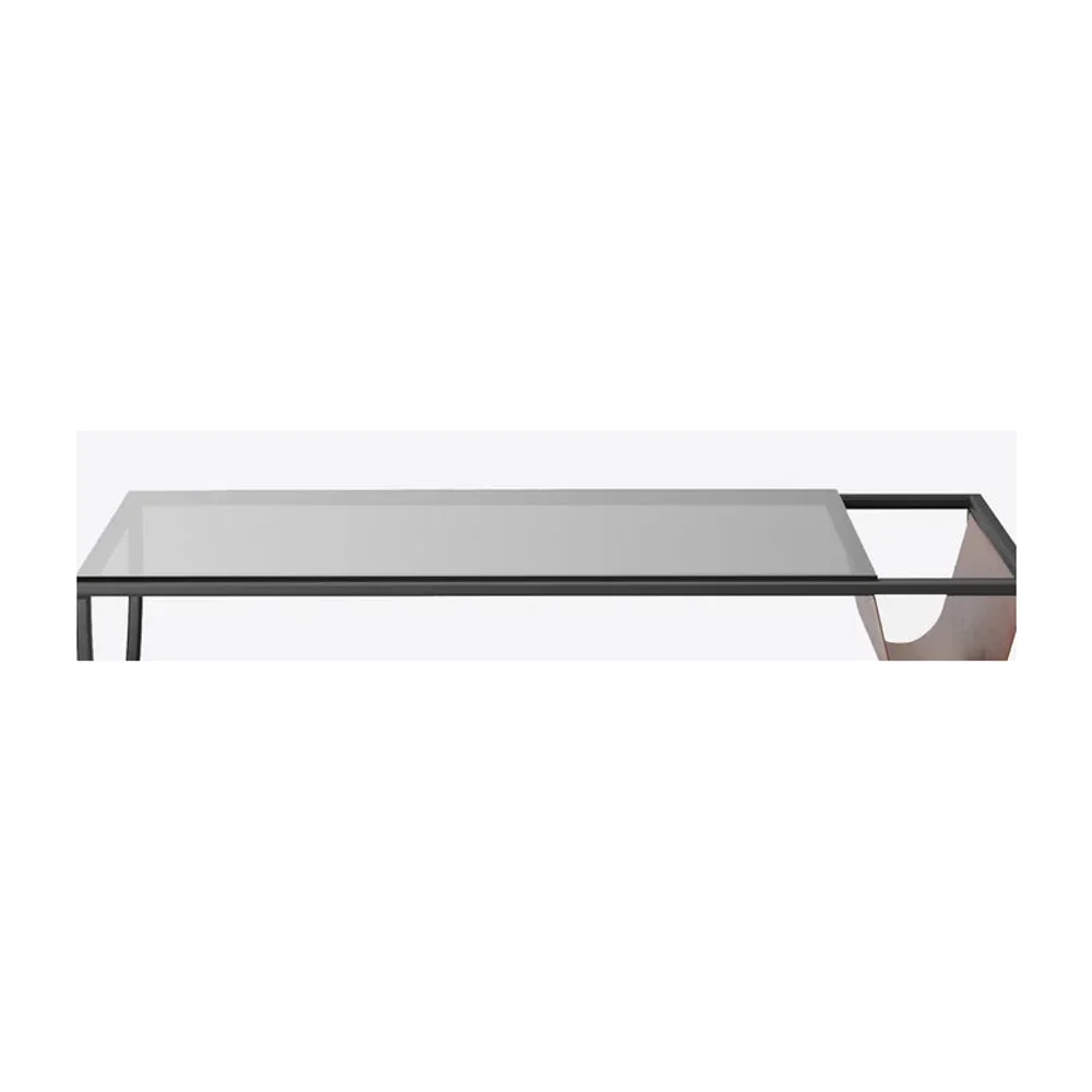 Glass and Metal Center Table - Furniture & Interiors by Wooden Owl Design Pvt. Ltd.