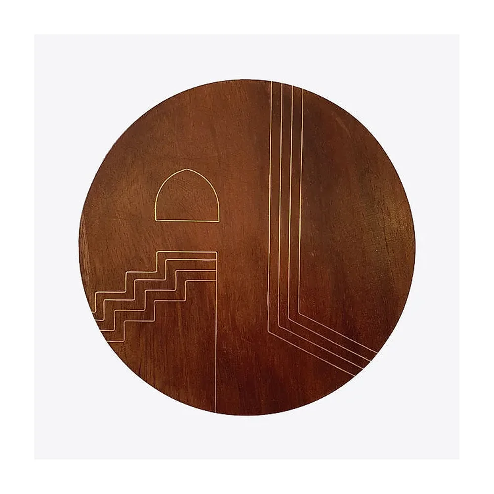 Tarkashi Craft Coaster - Home & Kitchen by Wooden Owl Design Pvt. Ltd.