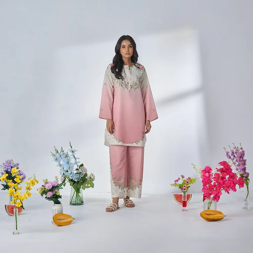 Digital Printed Muslin Kurta and Pants Set - Textiles & Apparel by Ayzel Pvt. Ltd.