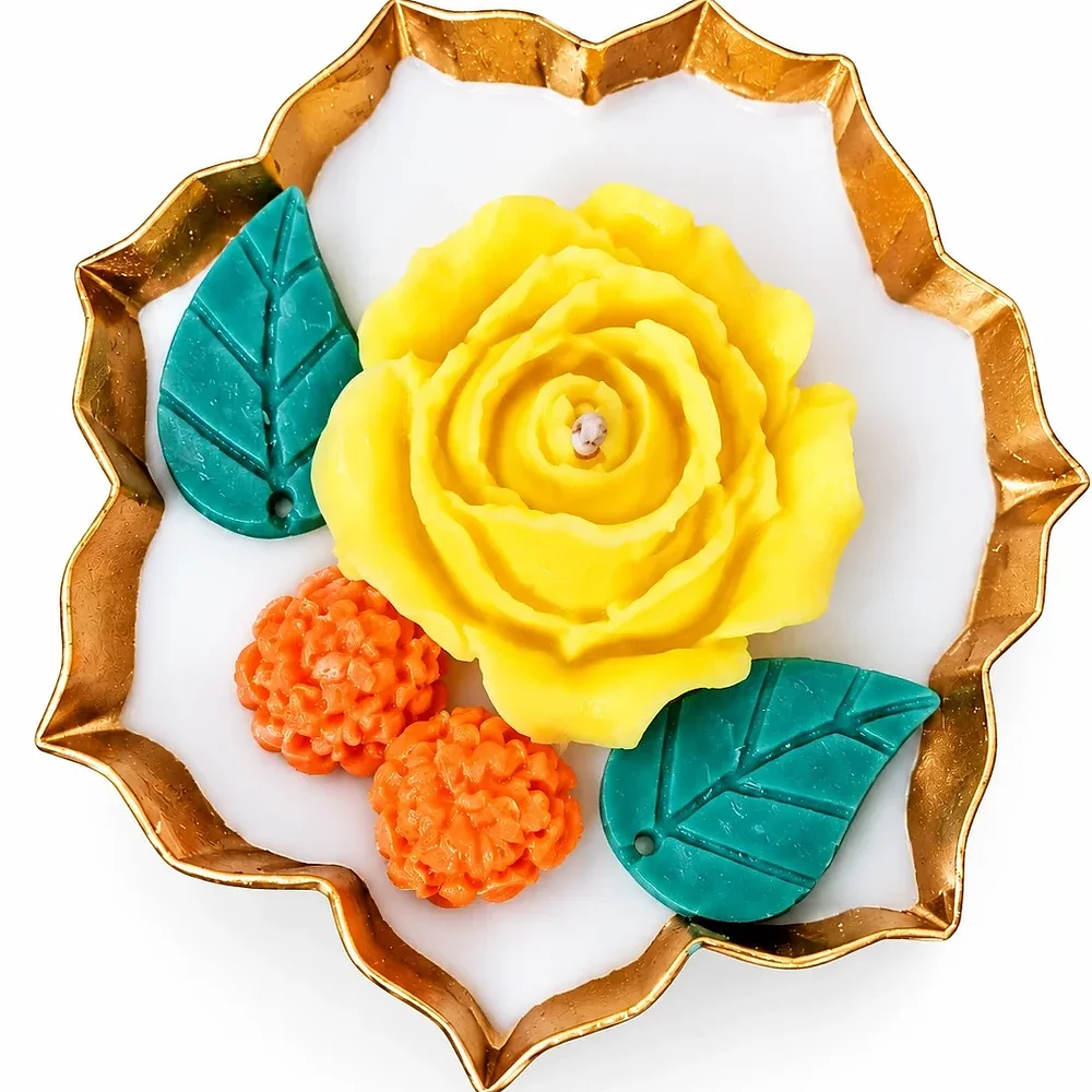 Diwali Urli Scented Marigold Candle - Home & Kitchen by Roos Indira Creations