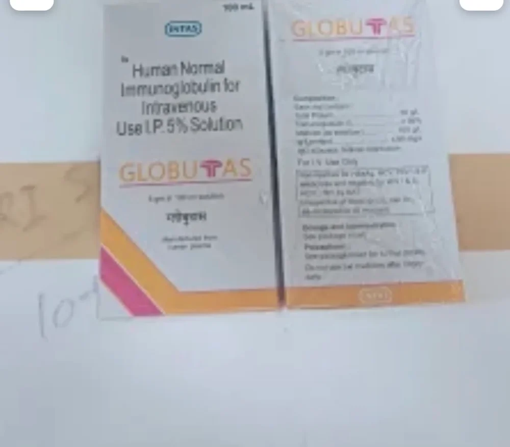 Intas Human Normal Immunoglobulin 5% Solution 100 ml - Healthcare & Medical by Saz Enterprises