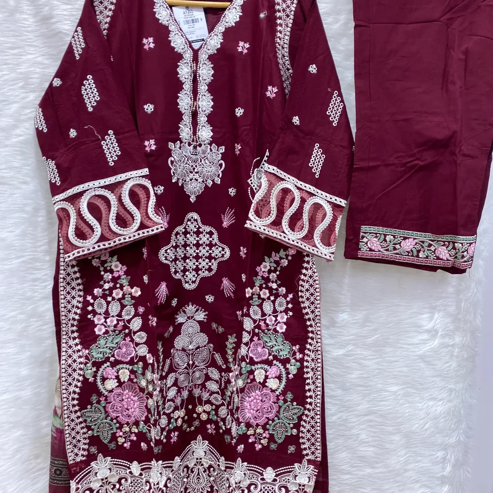 AYZEL Festive Embroidered Lawn Salwar Kameez - Textiles & Apparel by Ayzel Pvt. Ltd.
