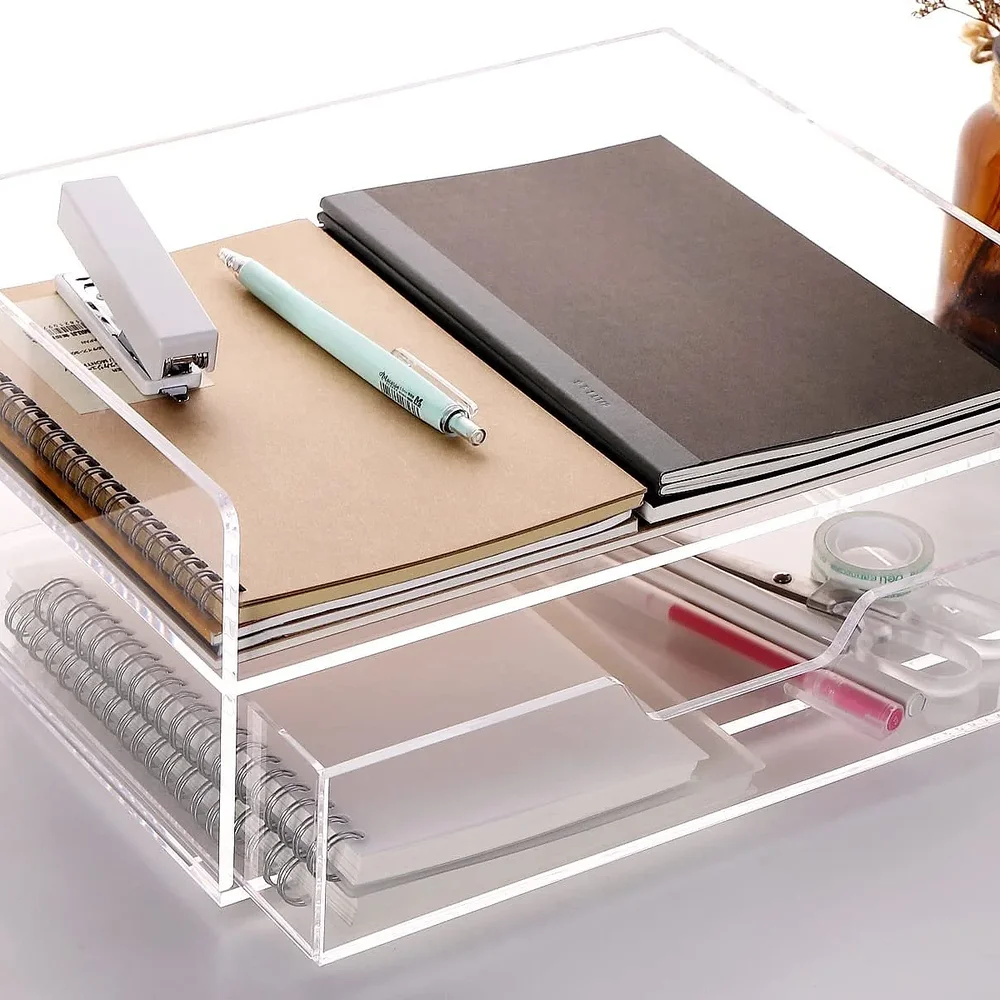 Acrylic Desk Organizer - Paper & Stationery by Sarvottum Acrylic Plastics