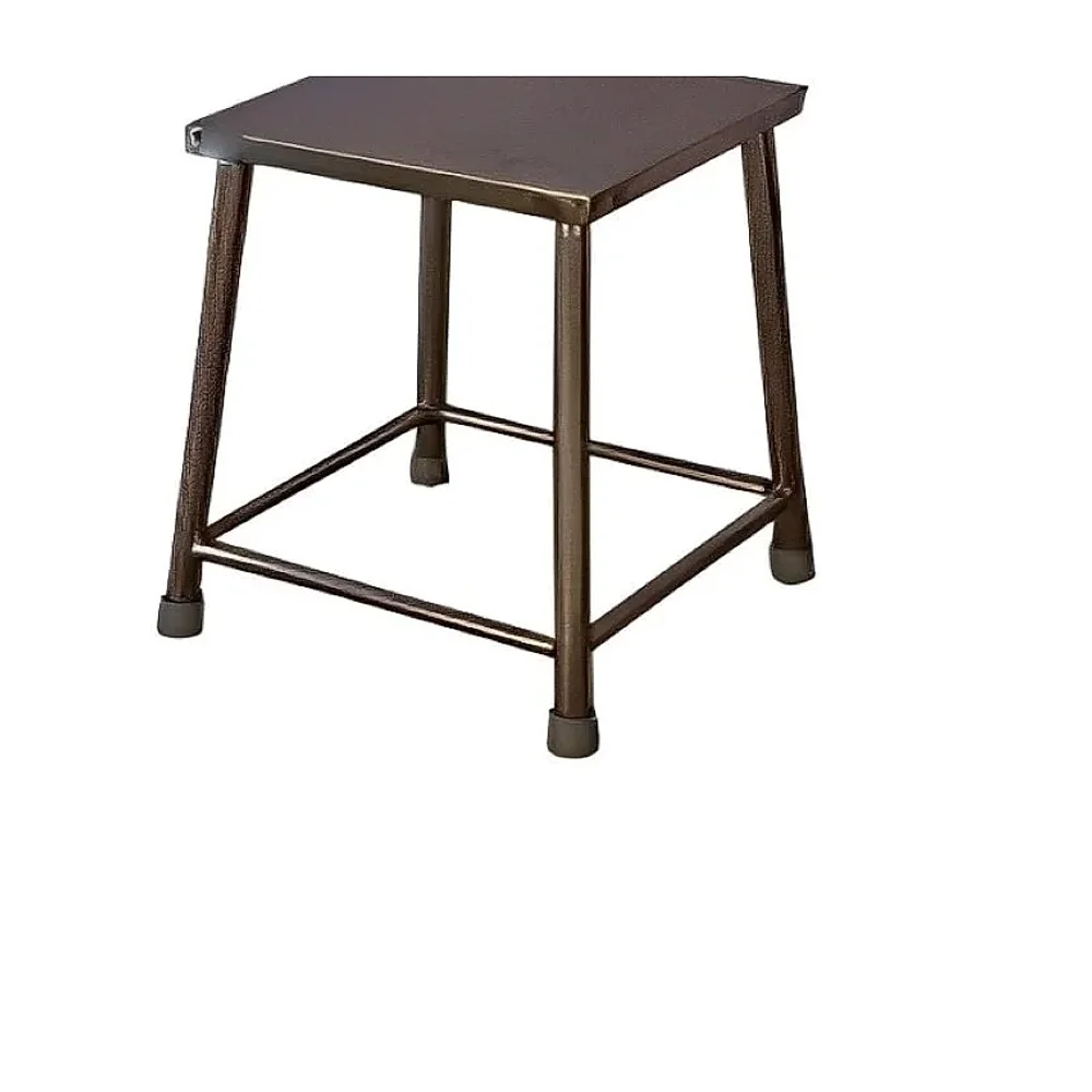 Square Stainless Steel Hospital Stool, SS 202 Grade - Healthcare & Medical by Medicom International