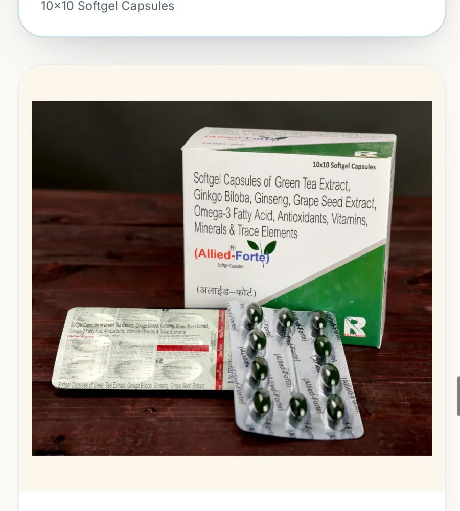 Allied-forte Omega-3 Softgel Capsules - Healthcare & Medical by Raytheon Pharmaceuticals