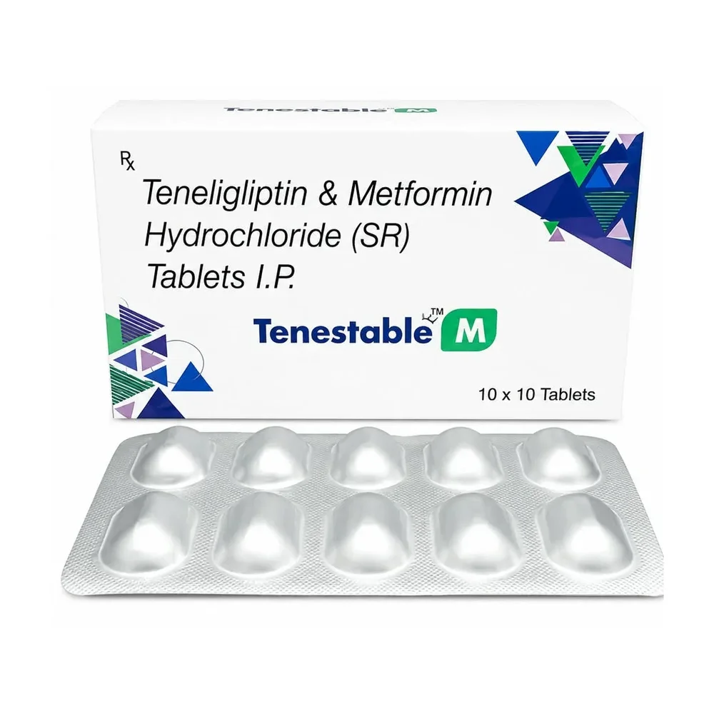 Teneligliptin 20mg Metformin Hydrochloride 500mg SR Tablets - Healthcare & Medical by Prector Lifesciences