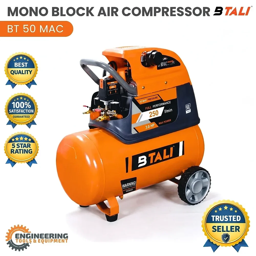 Btali Bt 50 Mac Mono Block Air Compressor 3HP - Machinery & Equipment by Engineering Tools and Equipments