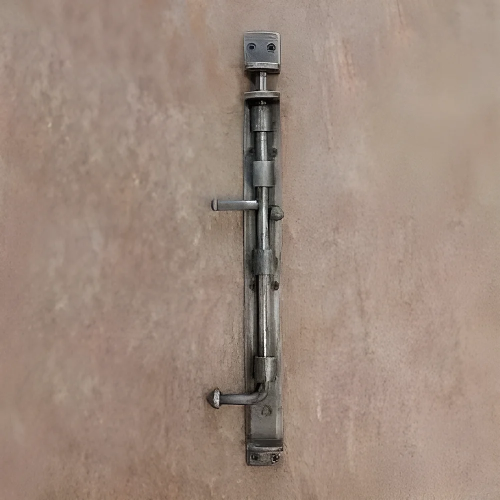 Hand Forged Iron Door Tower Bolt - Metals & Alloys by The Hardware Hut