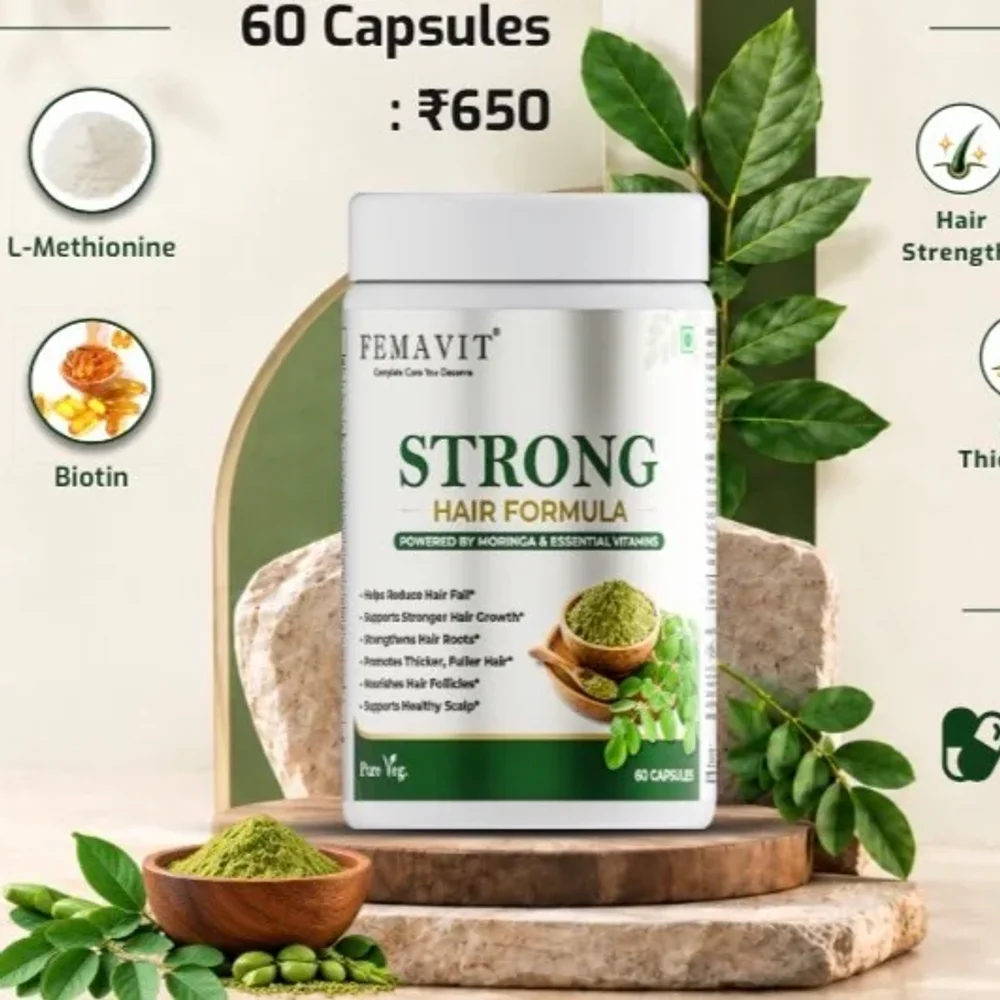 Moringa Leaf Extract Biotin Zinc Capsules - Healthcare & Medical by JM Global Exports