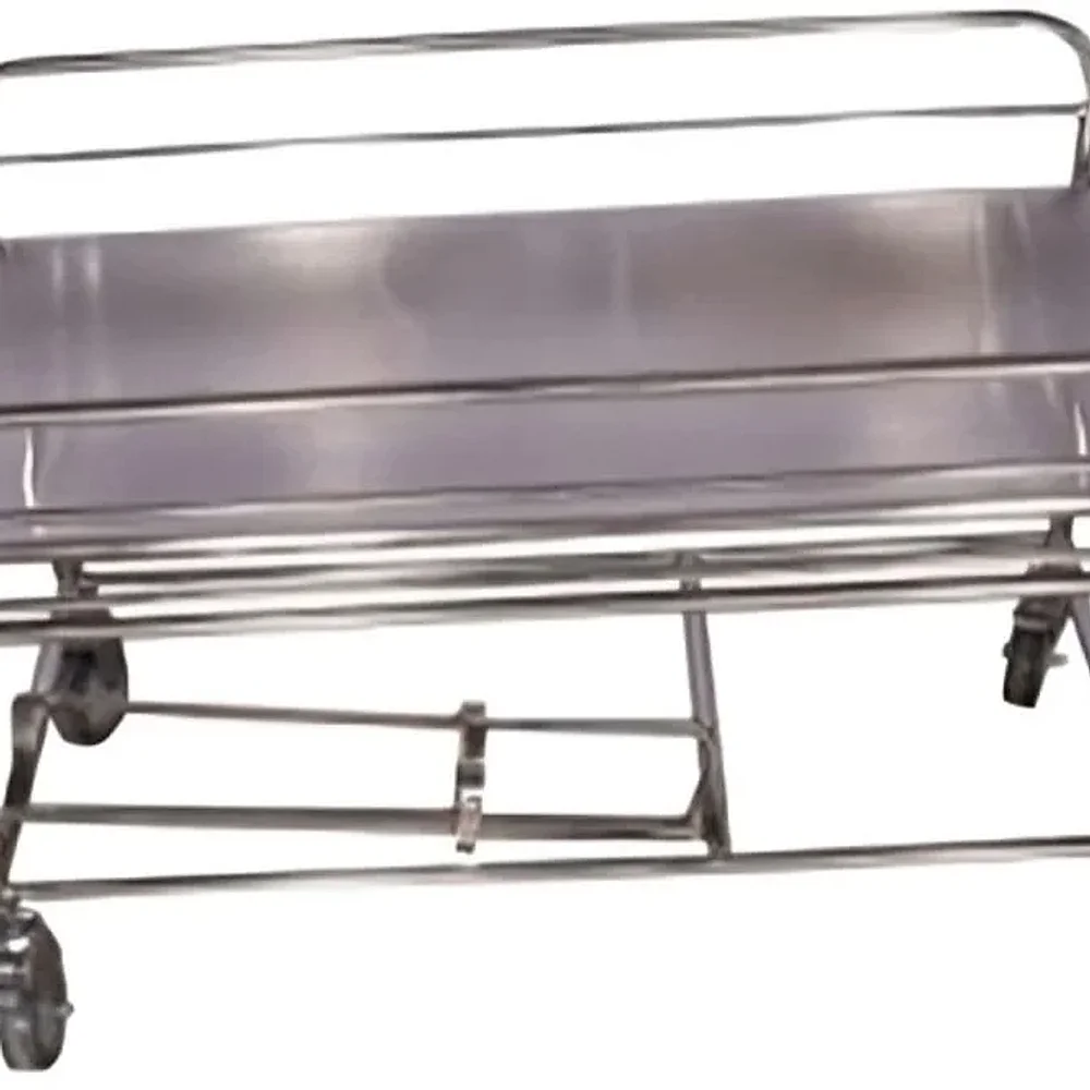 MEDICOM Manual Stainless Steel Hospital Stretcher Trolley - Healthcare & Medical by Medicom International