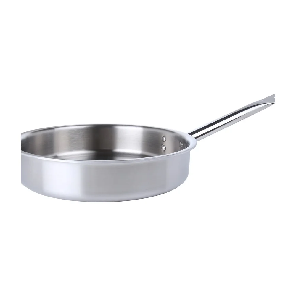 Stainless Steel Tri-Ply Frying Pan for Bulk Procurement - Home & Kitchen by Razvi Exports