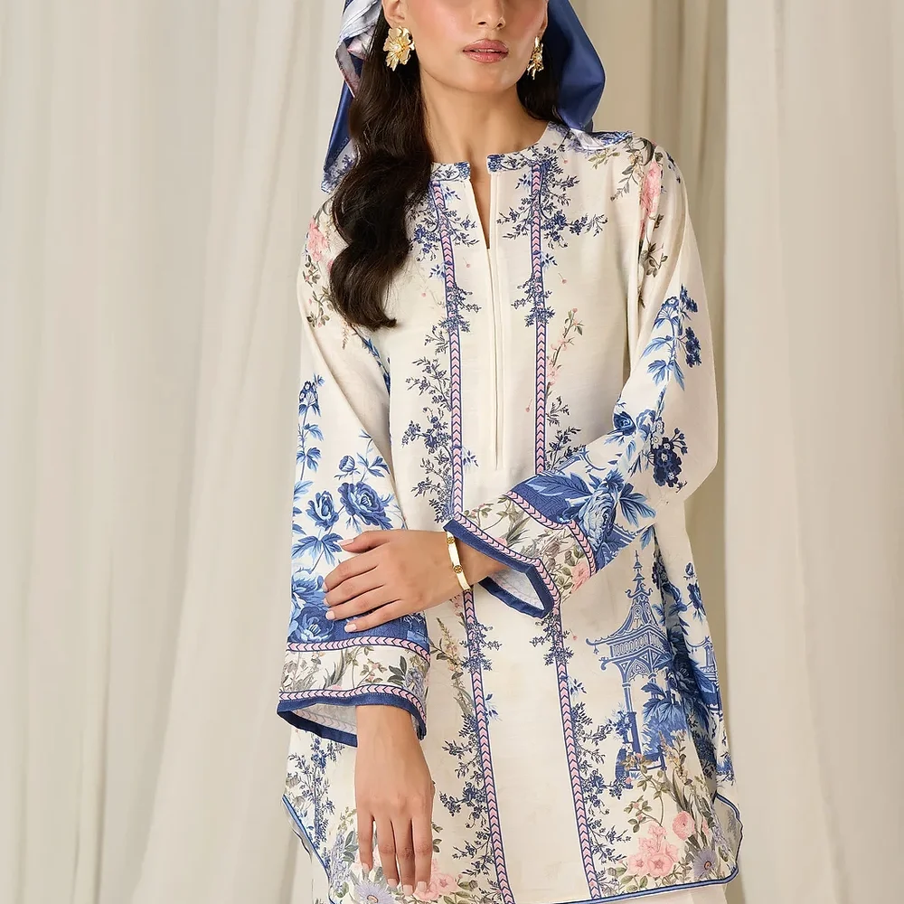 Digital Printed Bsy Fabric Tunic Set - Textiles & Apparel by Ayzel Pvt. Ltd.
