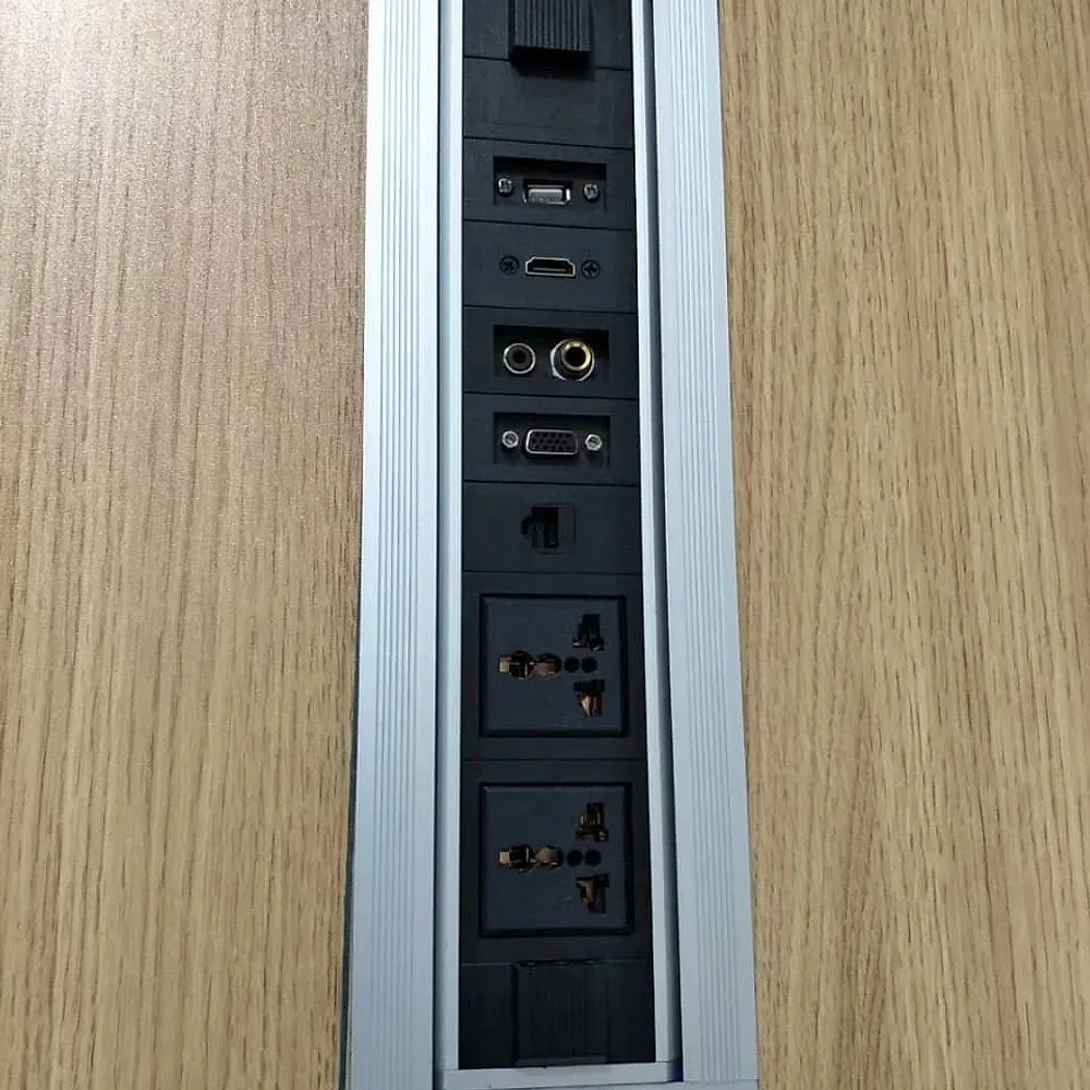 Audiovan Motorized Pop-up Floor Box, 10 Modules - Electronics & Electrical by Audiovan Tech Mumbai
