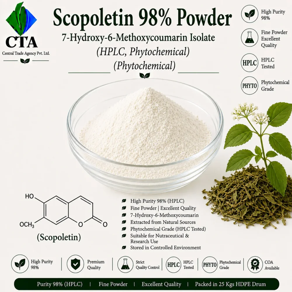 Scopoletin 98% Powder - Chemicals & Raw Materials by Central Trade Agency Pvt. Ltd.
