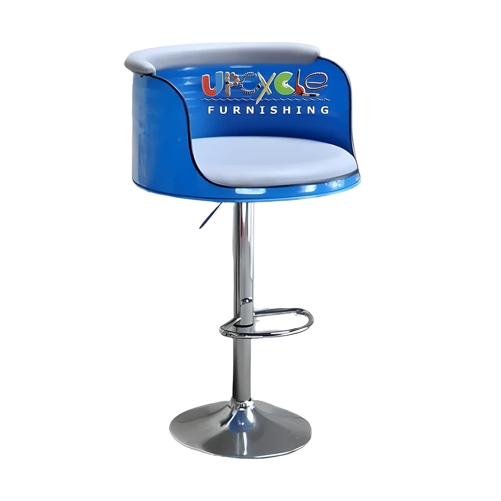 Barrel Bar Stool - Furniture & Interiors by Upcycle Furnishing India