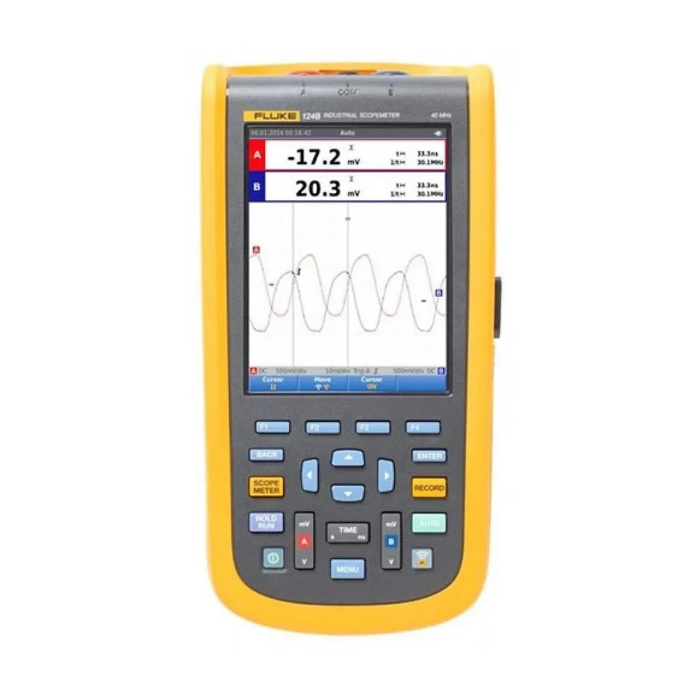 Fluke 124B Industrial Scopemeter Handheld Oscilloscope - Electronics & Electrical by Autonex Security Systems
