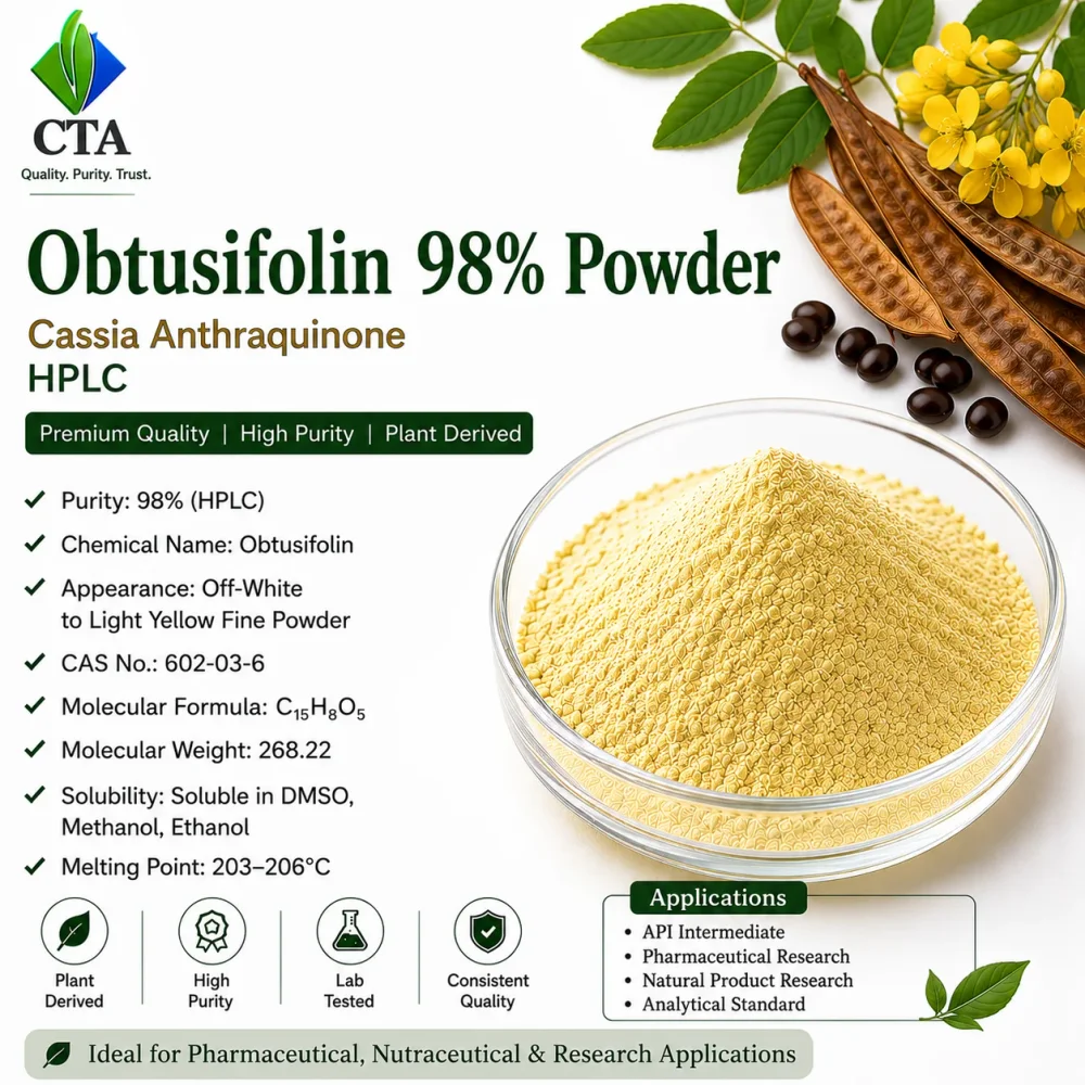 Obtusifolin 98% Pharmaceutical Grade Powder - Chemicals & Raw Materials by Central Trade Agency Pvt. Ltd.
