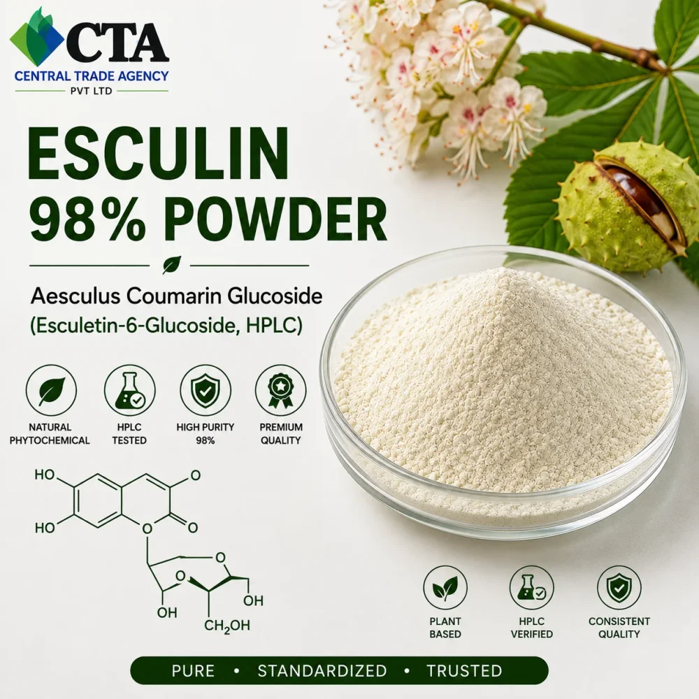 Esculin 98% Powder for API Intermediate - Chemicals & Raw Materials by Central Trade Agency Pvt. Ltd.