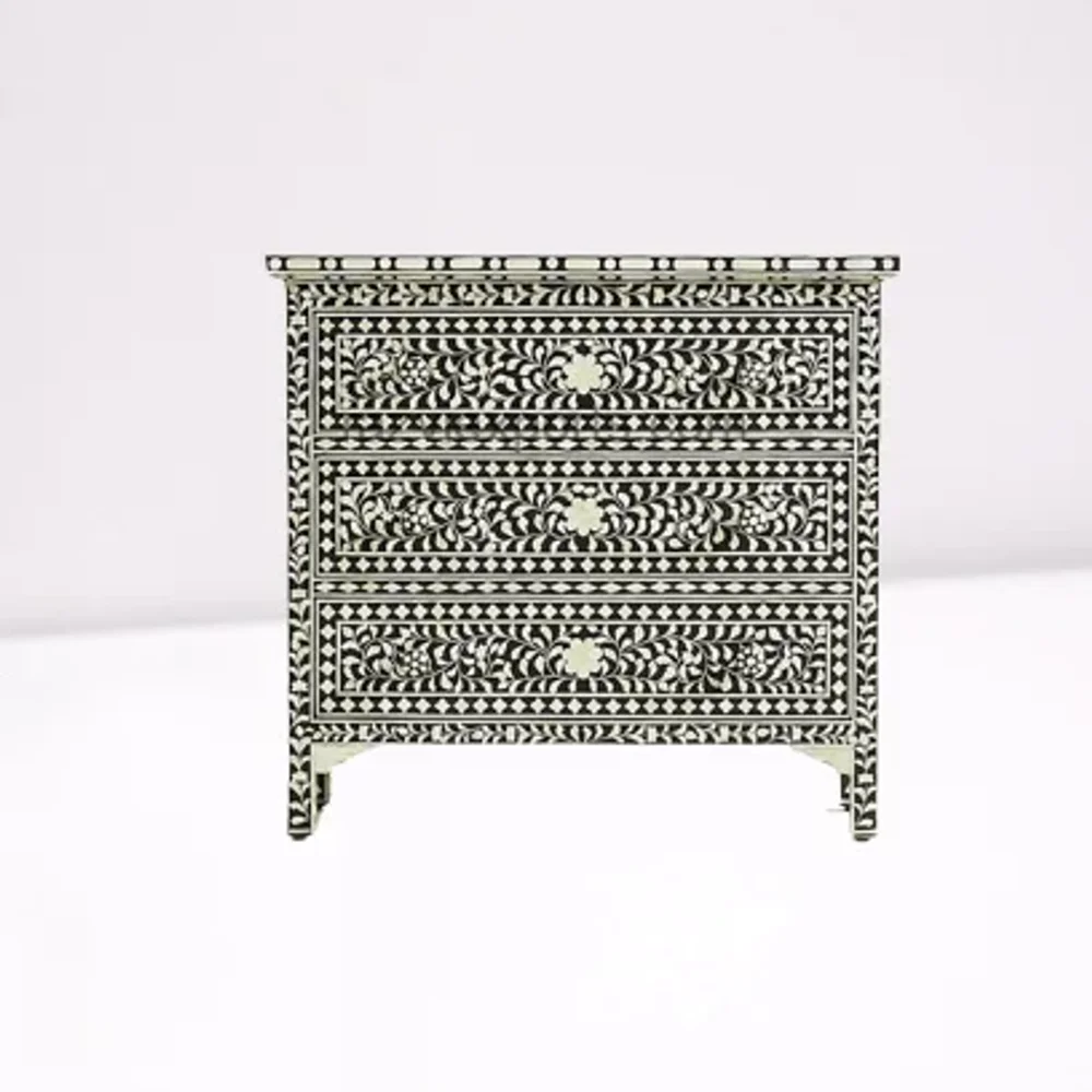 Customizable Bone Inlay Chest Of Drawers - Furniture & Interiors by Razvi Exports