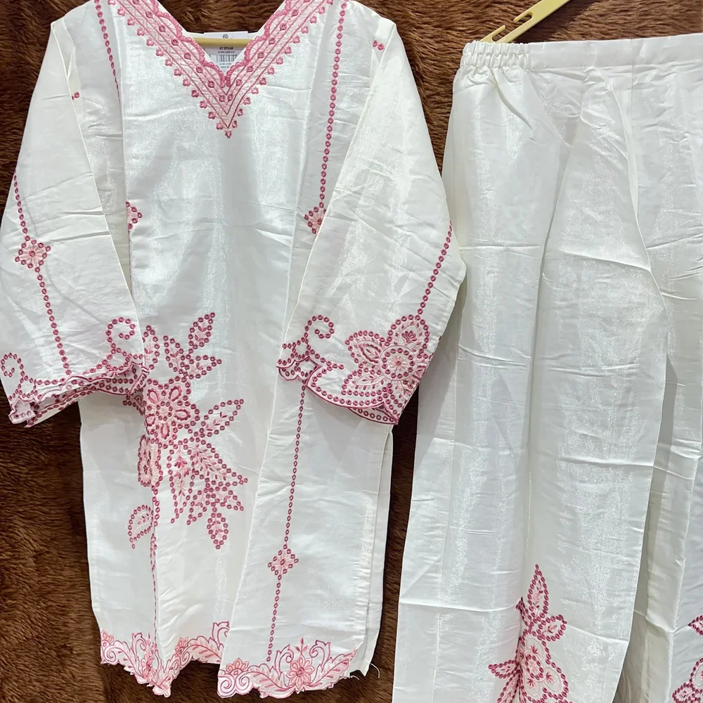 AYZEL Embroidered Tissue Silk Kurta and Pants Set - Textiles & Apparel by Ayzel Pvt. Ltd.