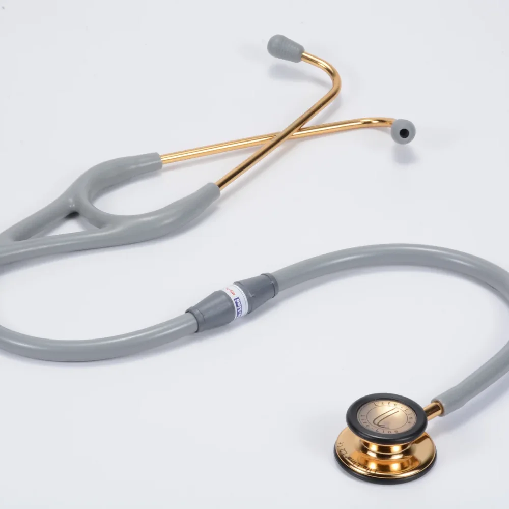 Life Line L2-Gold Plated Stainless Steel Stethoscope - Healthcare & Medical by Accurate Surgicals