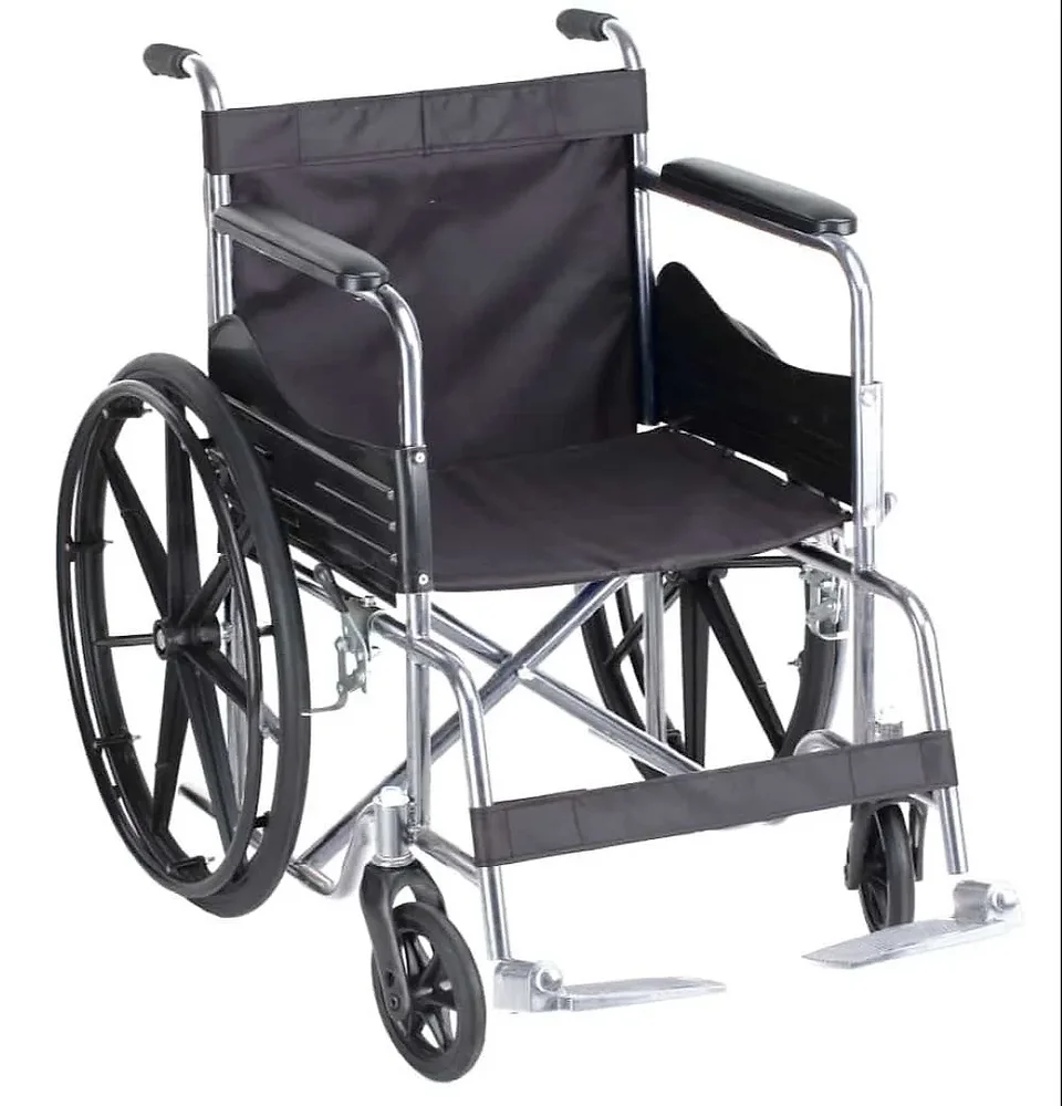 Mild Steel Manual Folding Wheelchair - Healthcare & Medical by Medicom International
