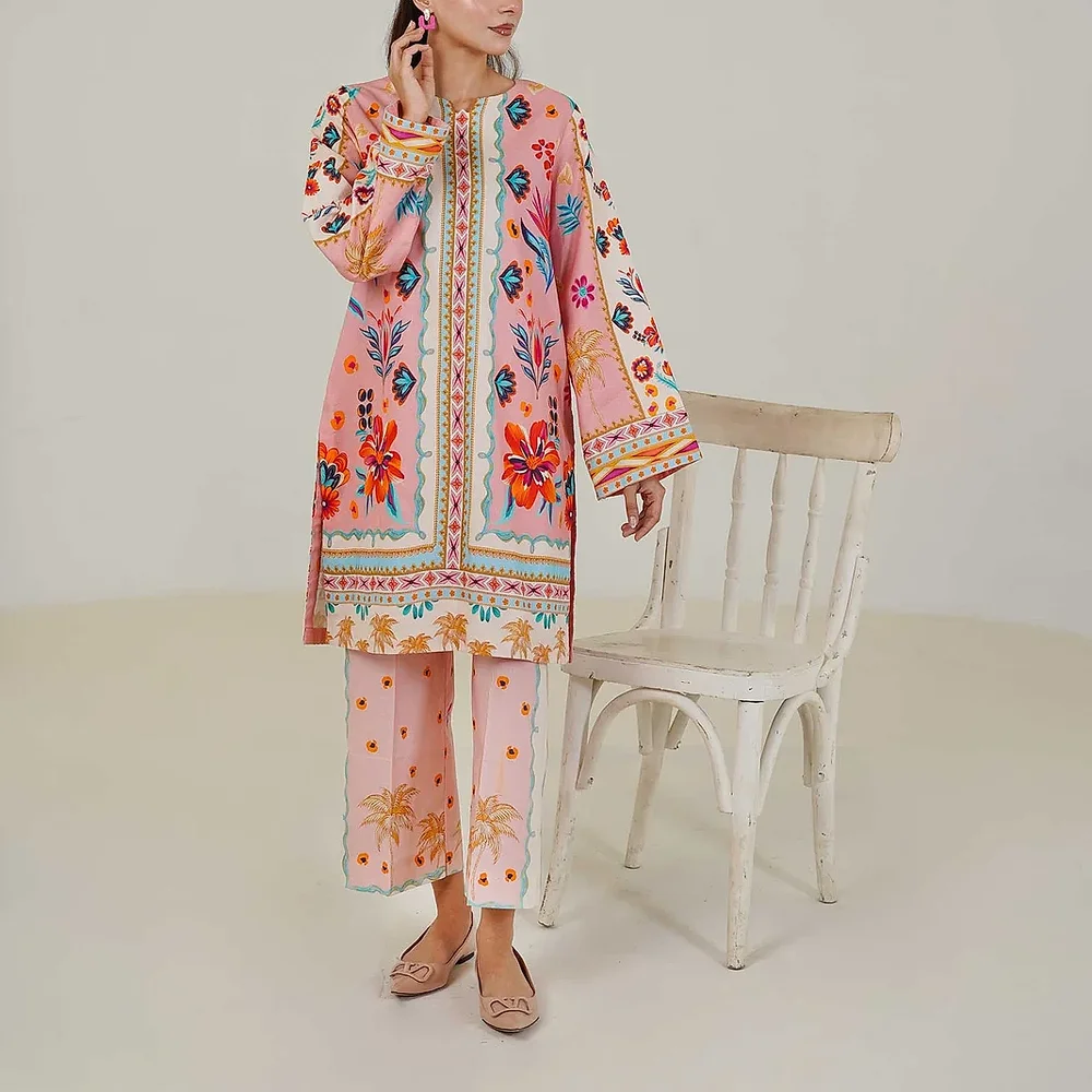 Digital Printed Kurta and Pants Set - Textiles & Apparel by Ayzel Pvt. Ltd.