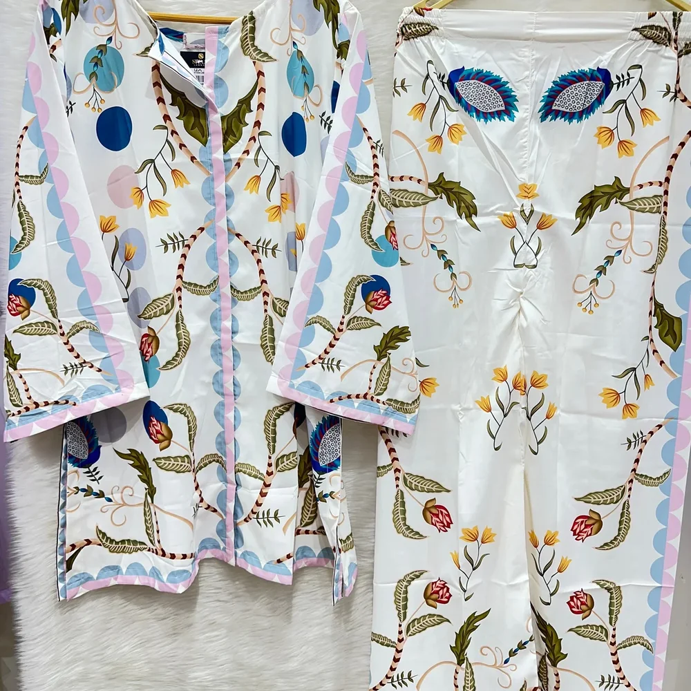 Digital Printed Lycra Crepe Top and Pants Set - Textiles & Apparel by Ayzel Pvt. Ltd.