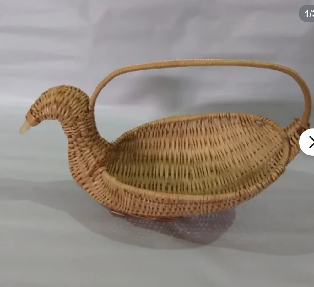 Brown Willow Wicker Duck Baskets - Home & Kitchen by J K Trading Co.