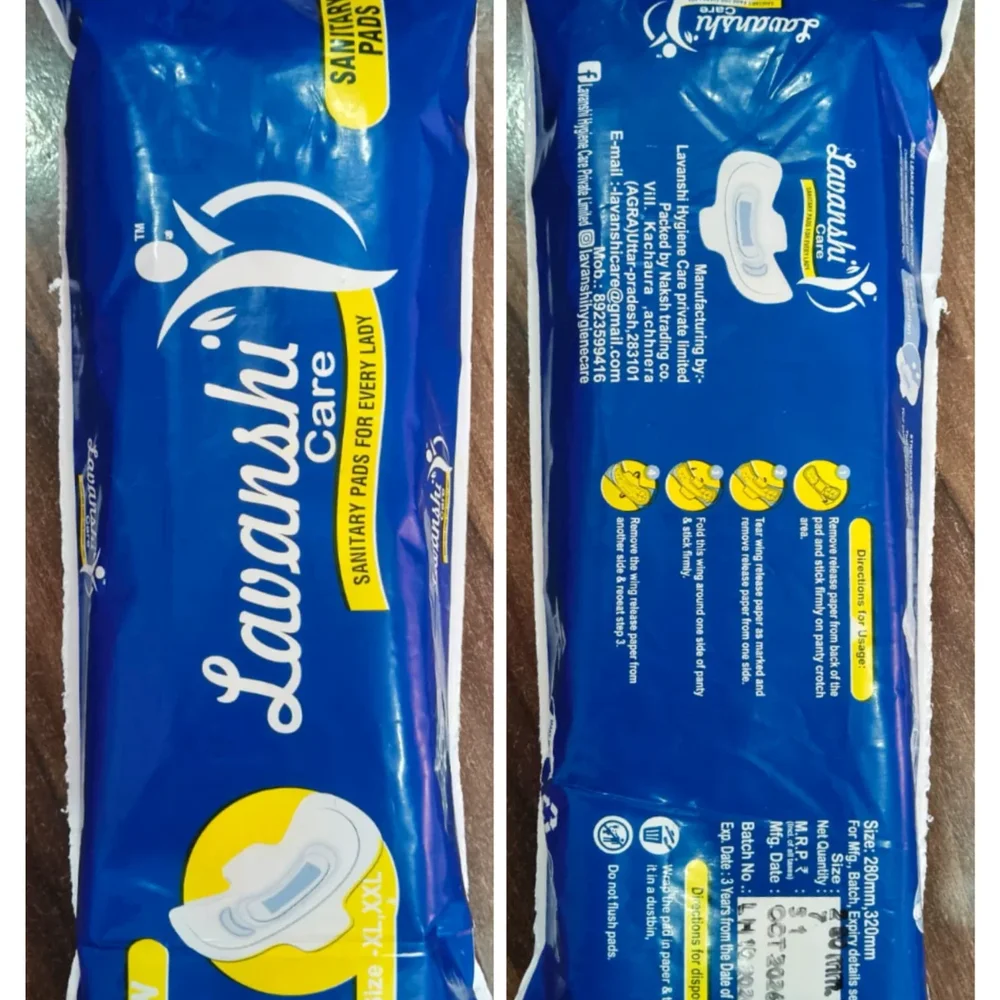 Cotton Straight Dry Net Sanitary Pads - Beauty & Personal Care by Lavanshi Hygiene Care