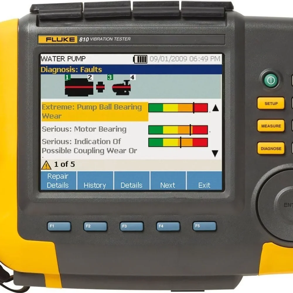 Fluke 810 Handheld Vibration Tester Analyzer - Electronics & Electrical by Autonex Security Systems