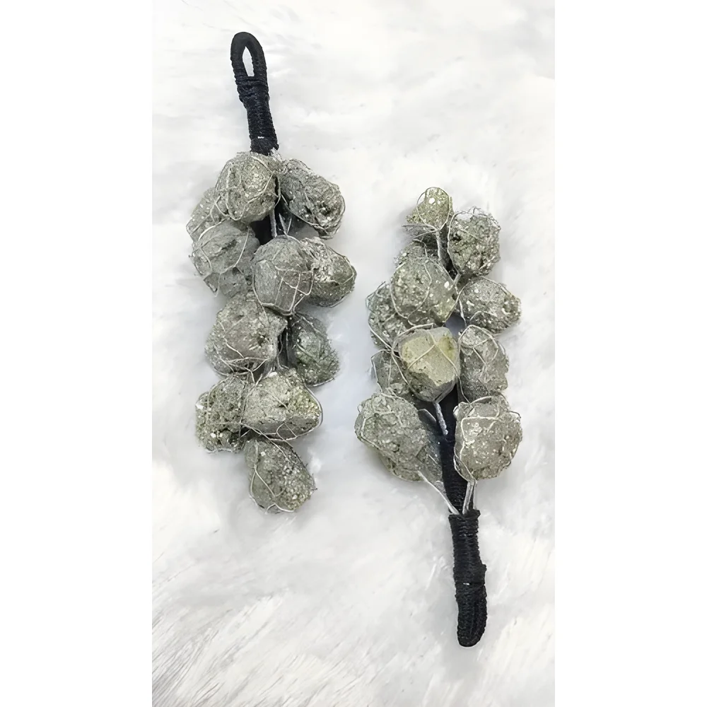 AAA Grade Raw Pyrite Cluster Hanger - Gems & Jewelry by Sarah Agate