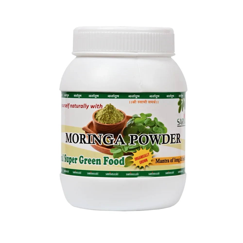 Natural Moringa Powder 100 Gm - Food & Agriculture by Sarvaayush Ayurved and Herbals