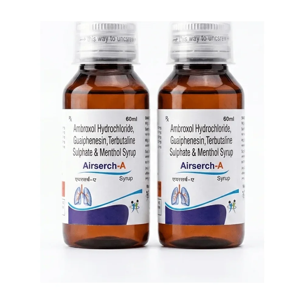 Ambroxol Terbutaline Guaiphenesin Menthol Syrup 60ml - Healthcare & Medical by Healthserch Pharma LLP