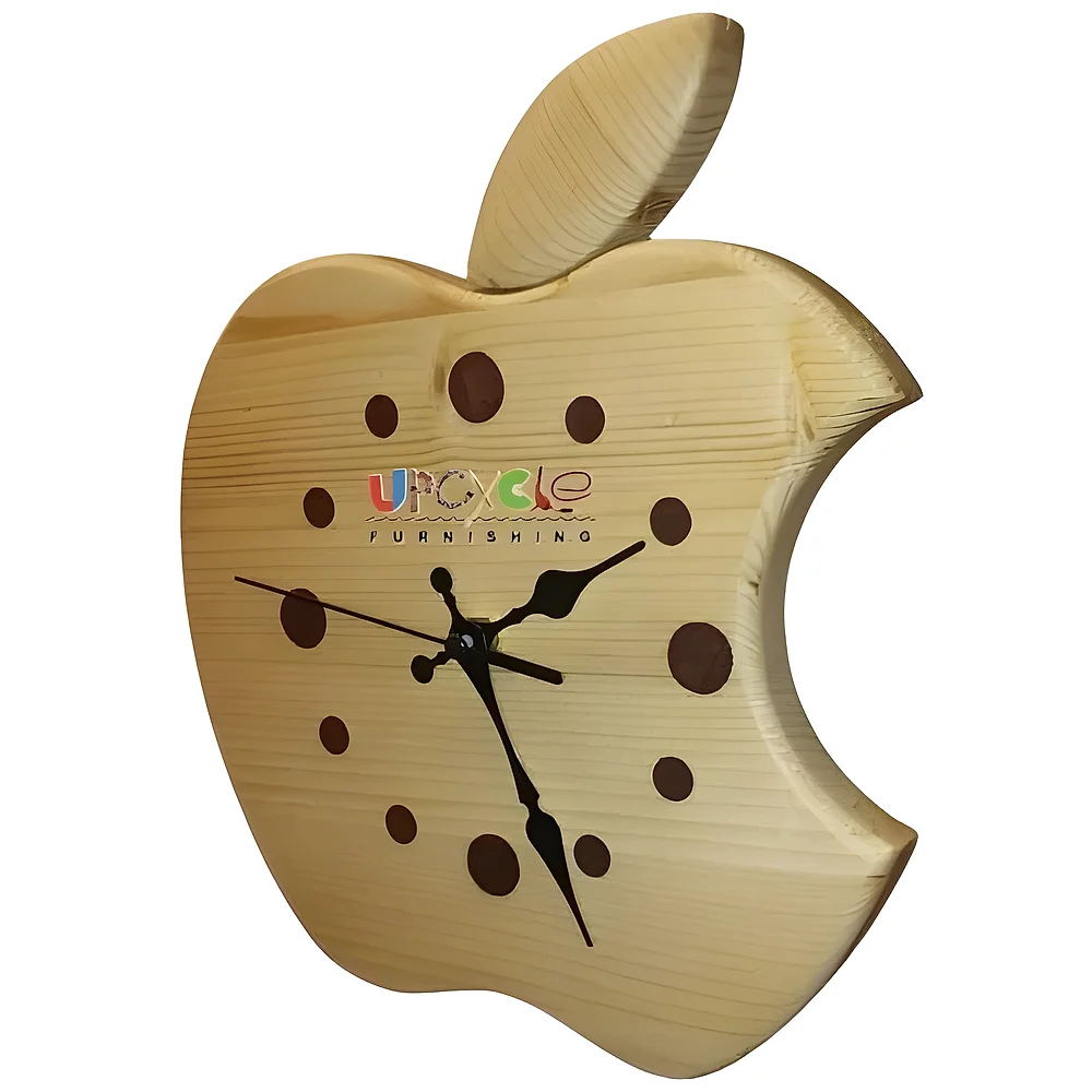 Wood Wall Clock with Quartz Movement - Home & Kitchen by Upcycle Furnishing India
