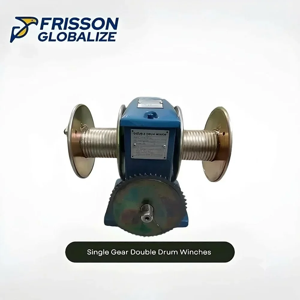 750 KG Single Gear Double Drum Winches - Industrial Supplies & Tools by Frisson Globalize