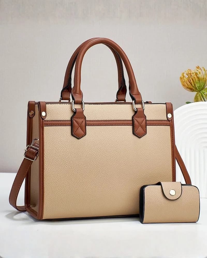 Beige Plant Leather Tote Bag - Footwear, Bags & Leather Goods by Tiera Blue