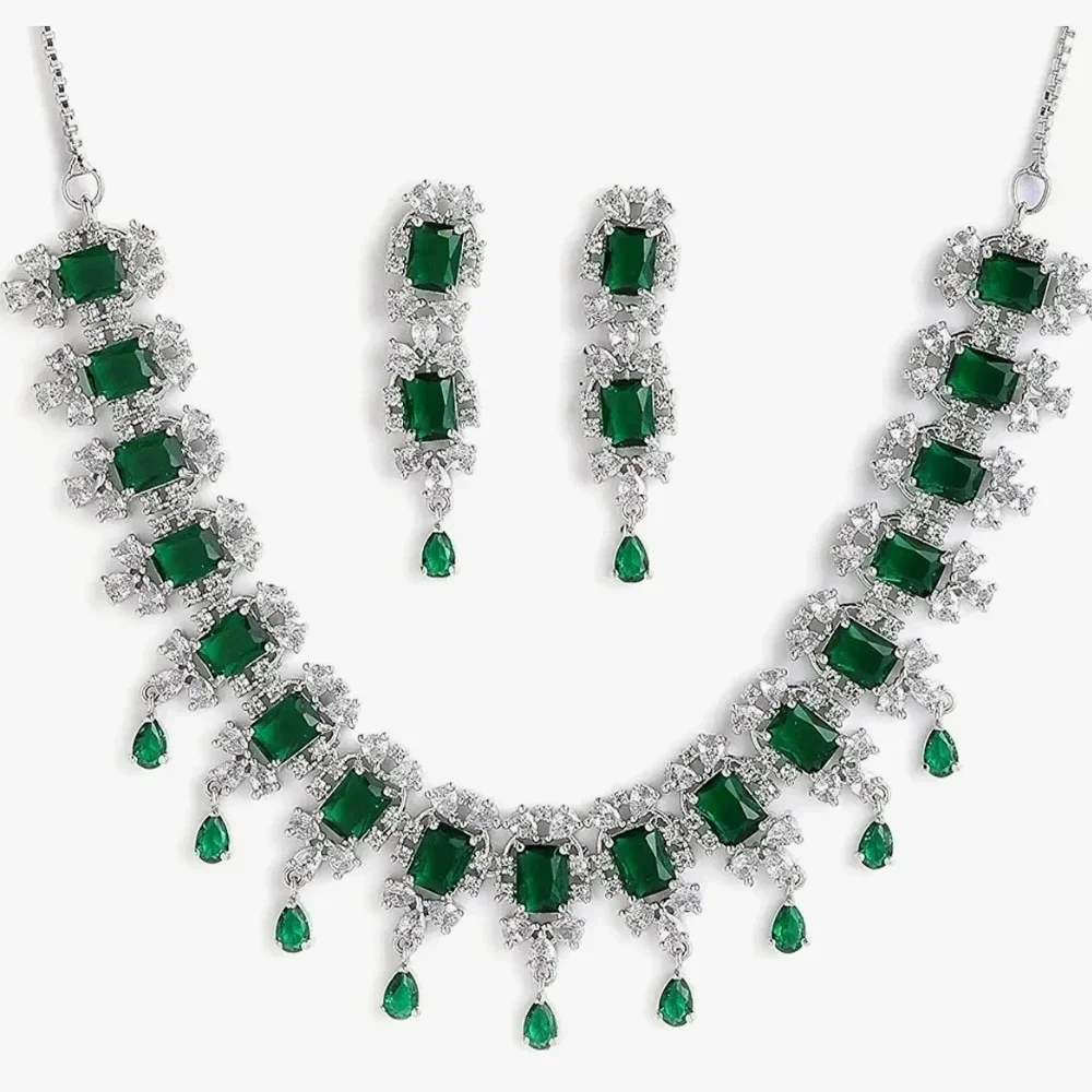 925 Silver Jewelry Set - Gems & Jewelry by KK Jewels India