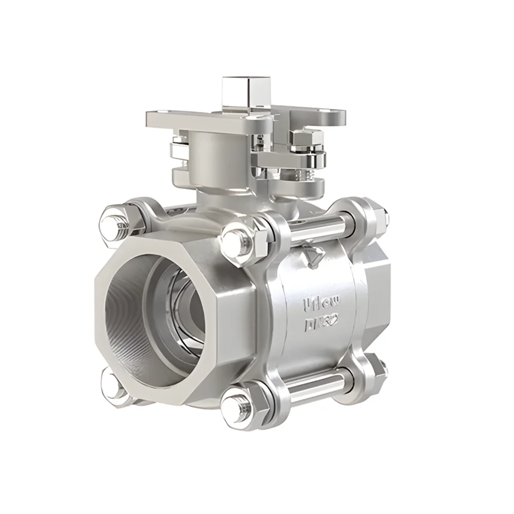 DN32 Three Piece Ball Valve with ISO Pad - Industrial Supplies & Tools by JD Tech Industries