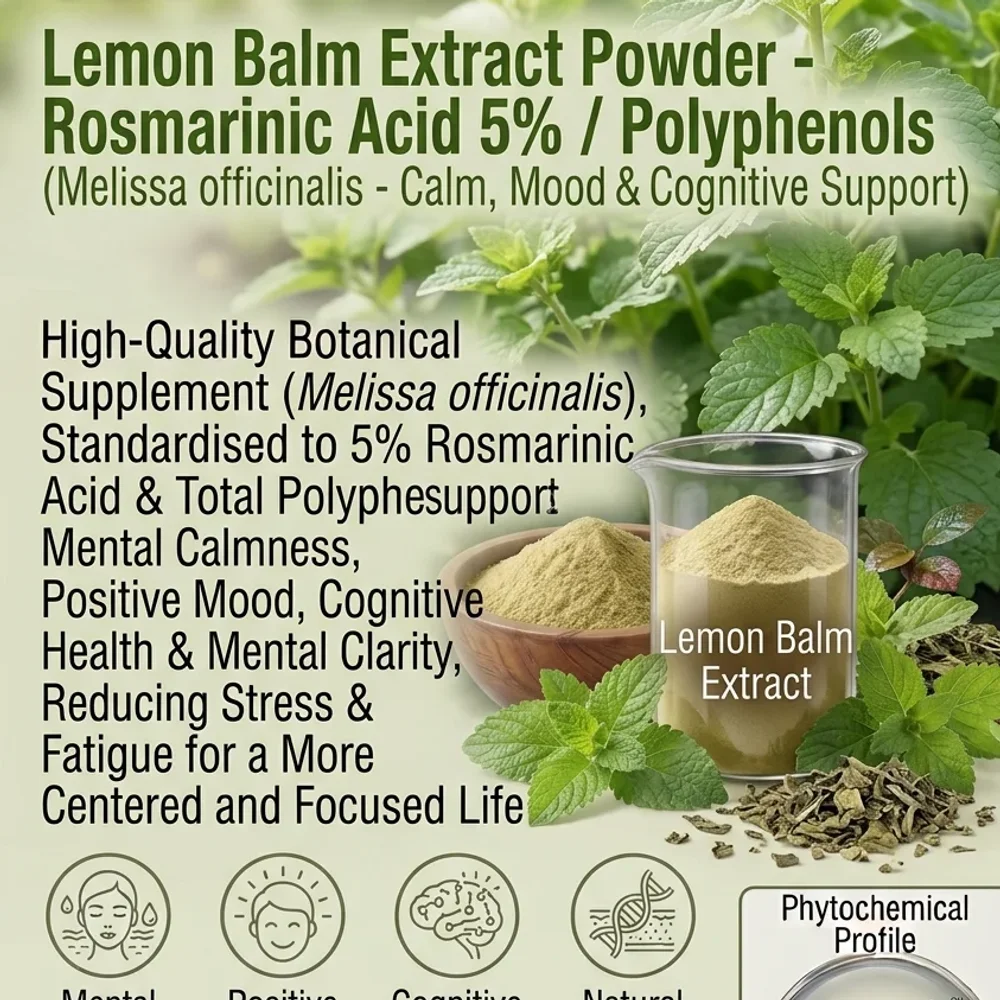 Lemon Balm Extract Powder 5% Rosmarinic Acid - Chemicals & Raw Materials by Central Trade Agency Pvt. Ltd.