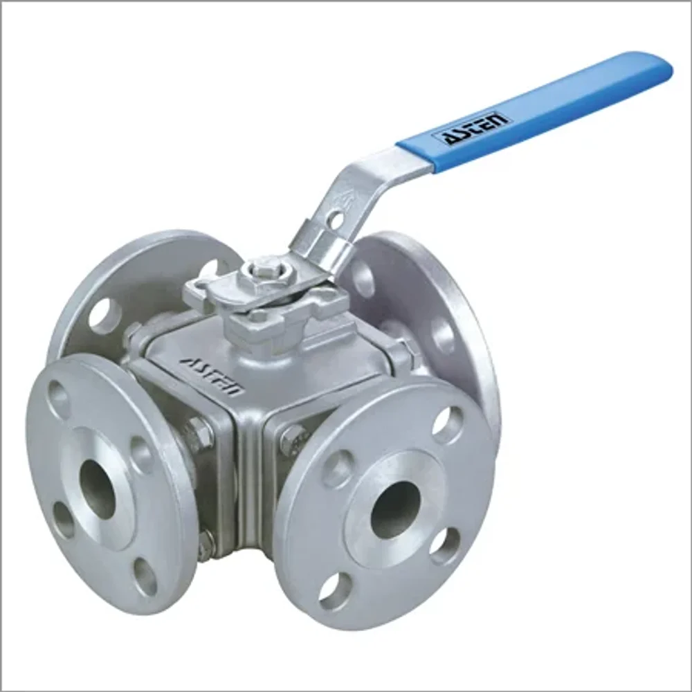 Industrial 4 Way Ball Valve - Industrial Supplies & Tools by JD Tech Industries