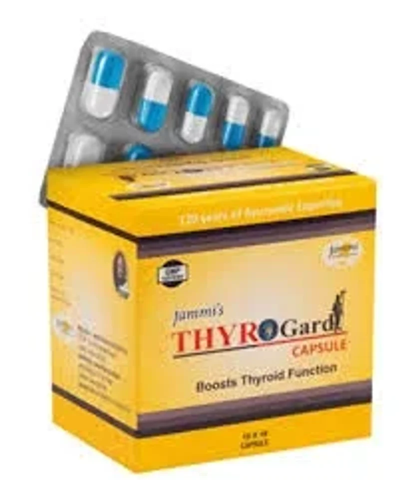 JAMMI Thyrogard Proprietary Ayurvedic Capsules - Healthcare & Medical by Ayurweb