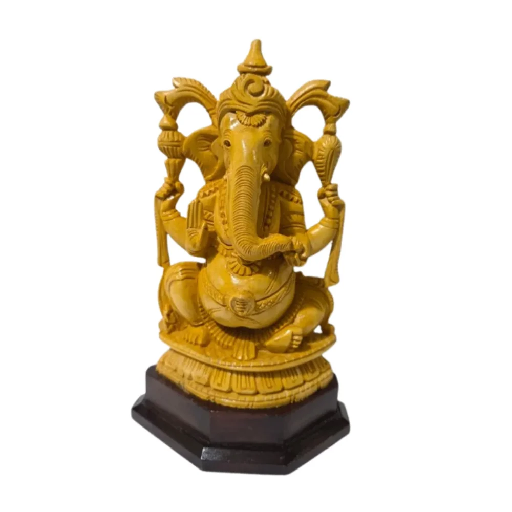 Shivani Wood Ganesha Idol Manufacturer - Handicrafts & Gifts by Sanvi Exports