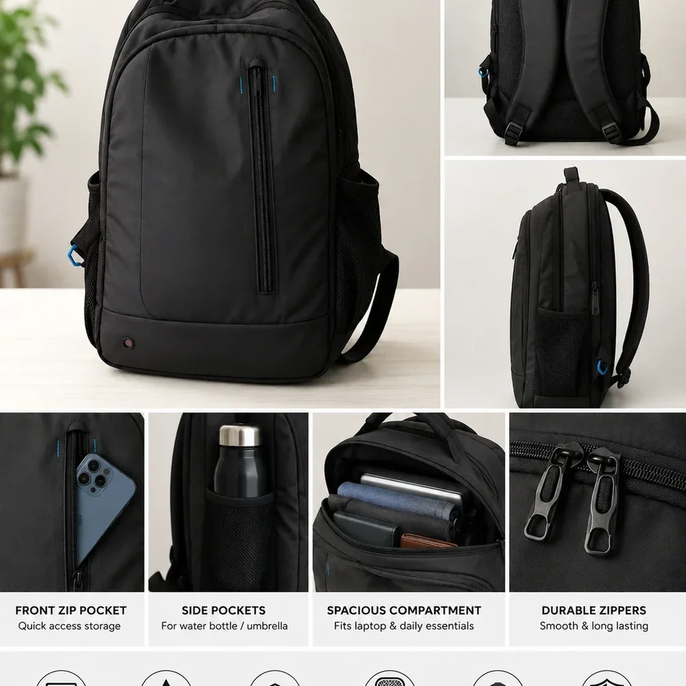 Back Pack College Bags - Footwear, Bags & Leather Goods by Deepali Bags