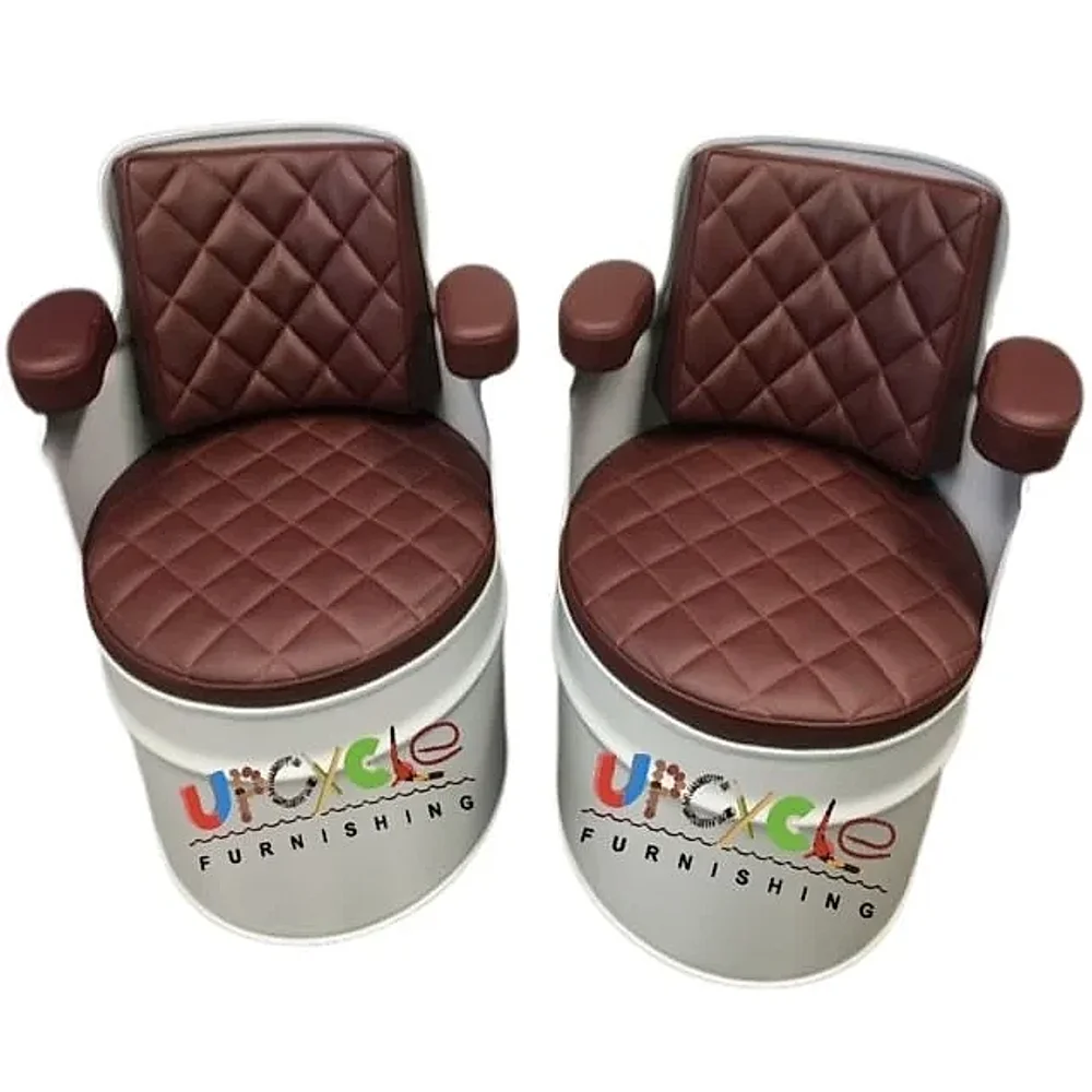 Vintage Barrel Wood 2 Seater Chair - Furniture & Interiors by Upcycle Furnishing India