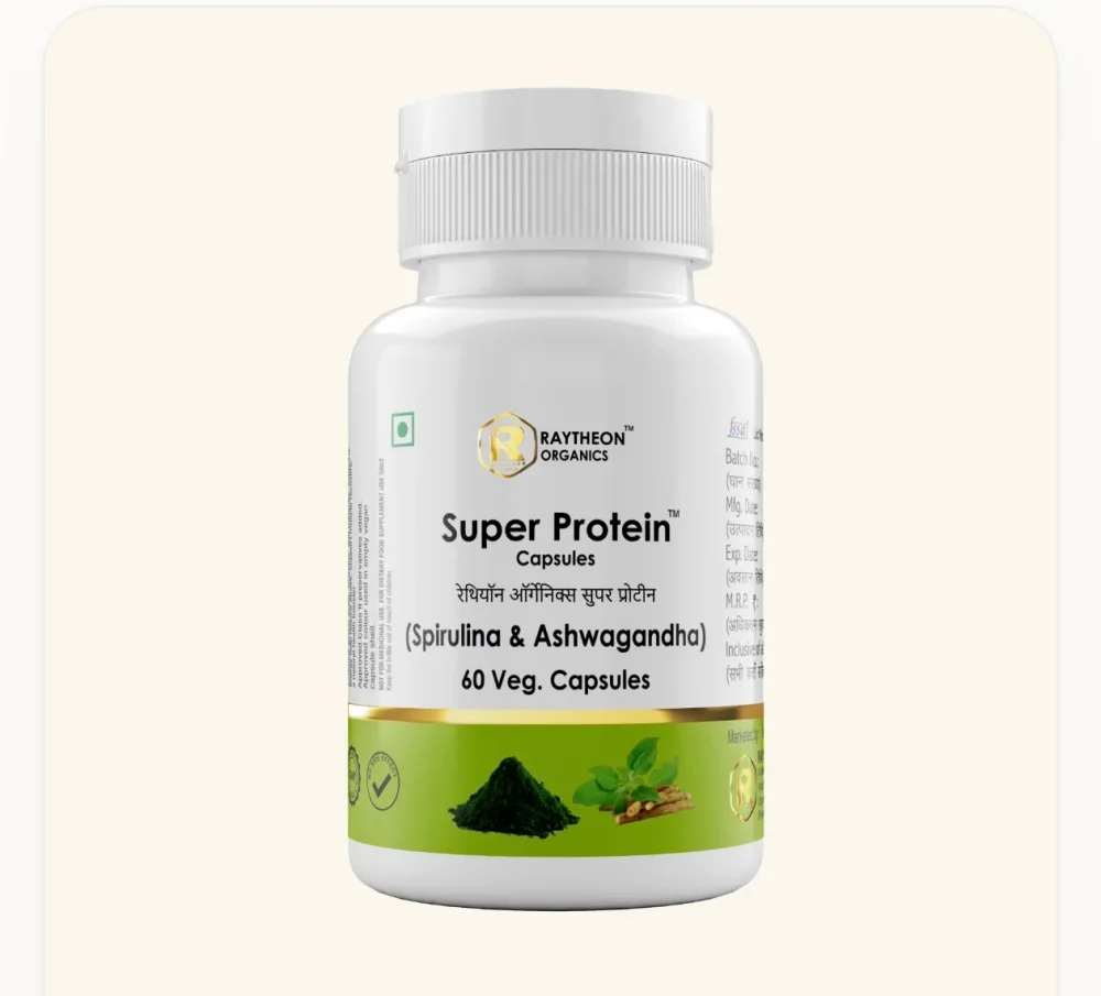 Spirulina Ashwagandha Vegetarian Capsules - Healthcare & Medical by Raytheon Pharmaceuticals