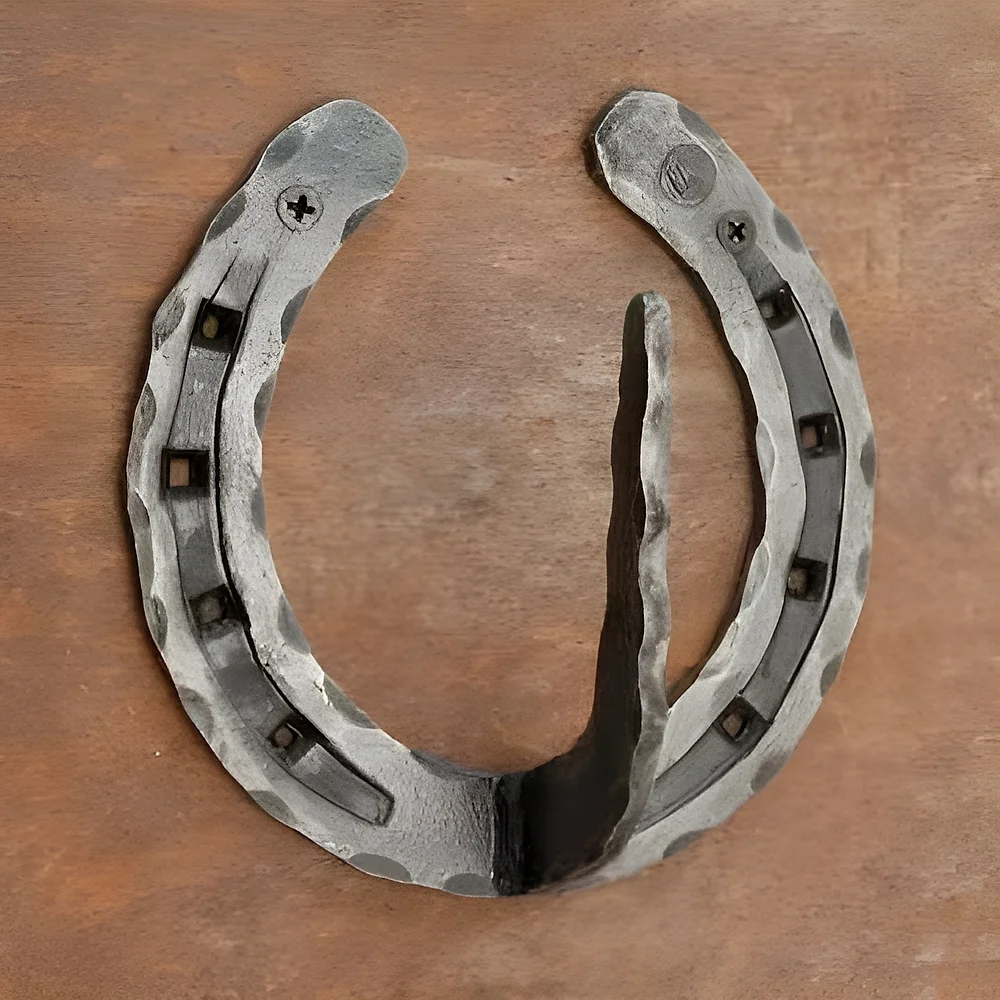 Hand Forged Iron Wall Mount Hook - Metals & Alloys by The Hardware Hut