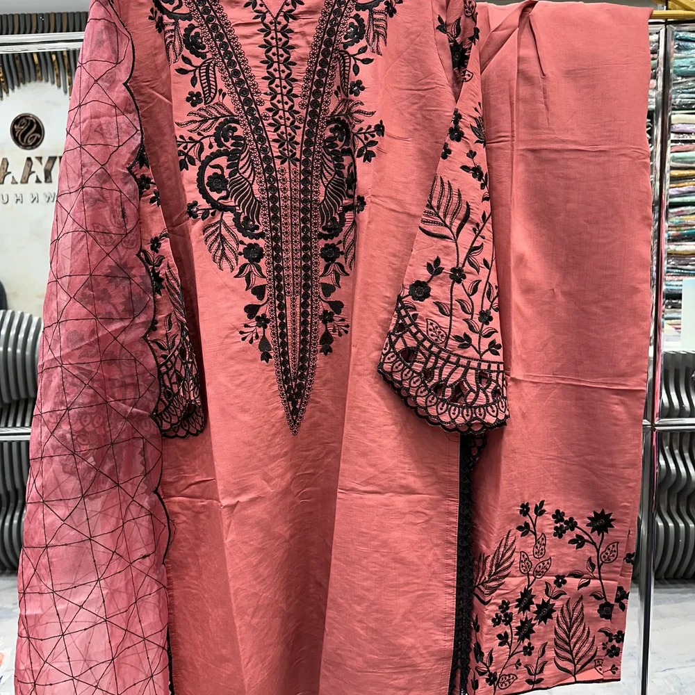Embroidered Cotton Salwar Kameez Set - Textiles & Apparel by Ayzel Pvt. Ltd.