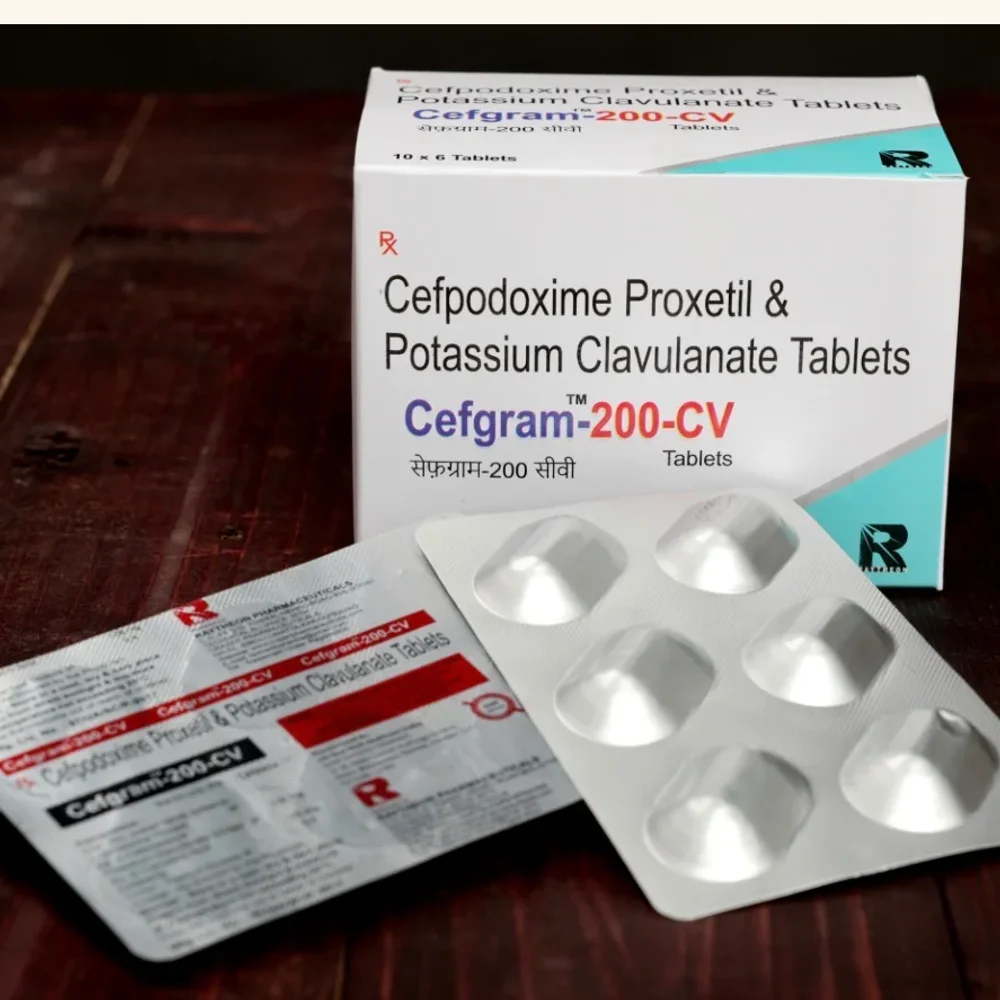 Cefpodoxime Proxetil & Potassium Clavulanate 200mg/125mg Tablets - Healthcare & Medical by Raytheon Pharmaceuticals